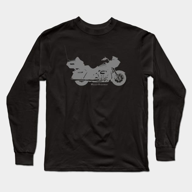 Harley Road Glide Ultra 19, shadow Long Sleeve T-Shirt by MessyHighway